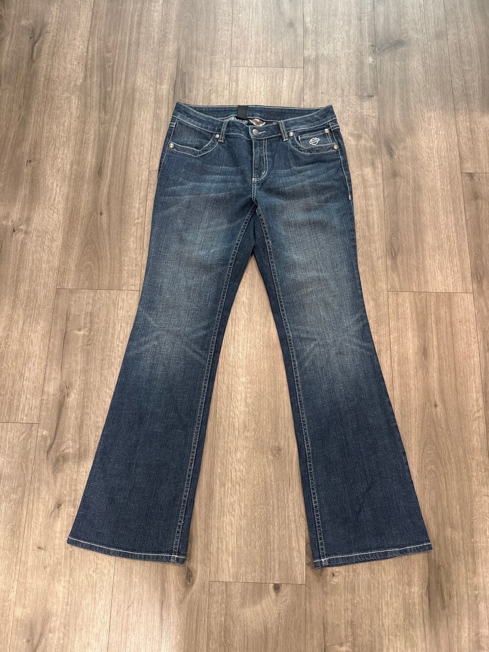 Harley Davidson Blue Bootcut Jeans Women's Size 8